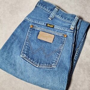 Vintage Wrangler 13MWZG Cowboy Cut Jeans womens 29x32 Blue Made in USA Cotton